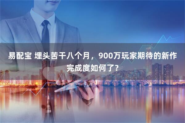 易配宝 埋头苦干八个月，900万玩家期待的新作完成度如何了？